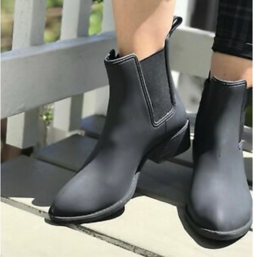 Jeffrey Campbell Havana Black Last Rainboots